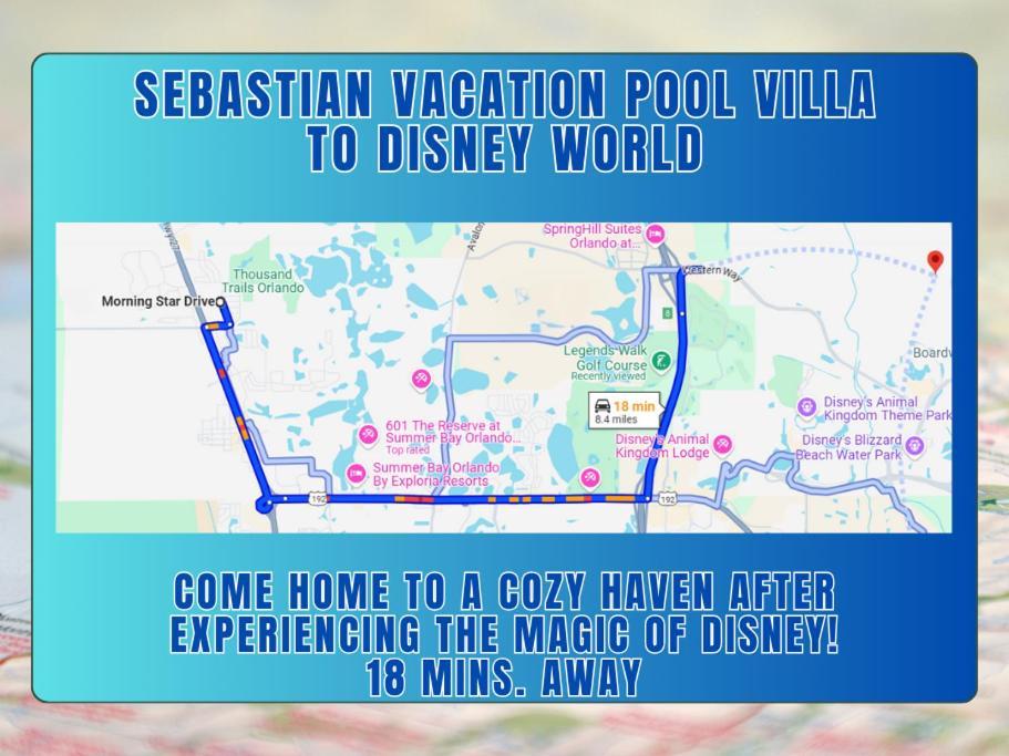Sebastian Pool Villa W Spa Орландо Экстерьер фото