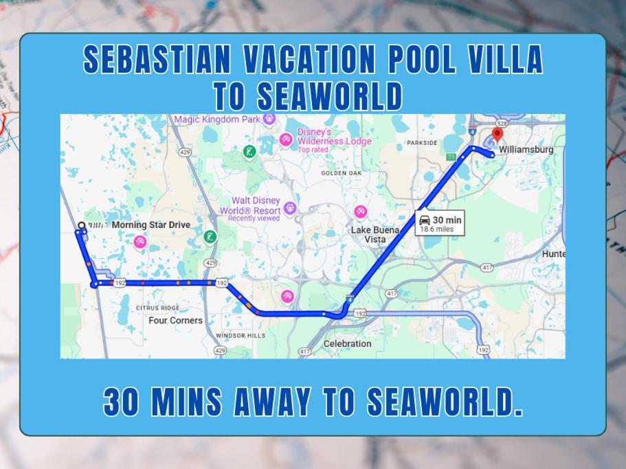 Sebastian Pool Villa W Spa Орландо Экстерьер фото